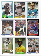 1980's HOF Baseball Cards - NM/MT - You Pick/Choose - Complete Your Vintage Set