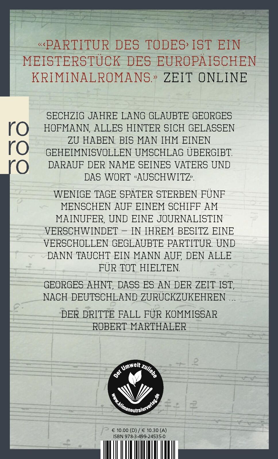 Thumbnail - Partitur Des Todes, Jan Seghers