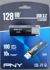 PNY 128GB Elite USB 3.2 Flash Drive - 100MB/s