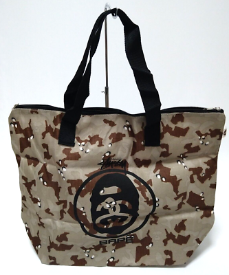 A Bathing Ape BAPE x STUSSY Camo Tote Bag November 2013 Mag Free
