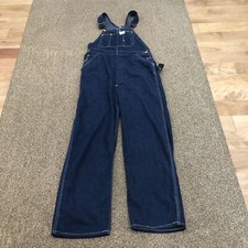 Round House dark blue jean overalls-see Photos For Measurements. 42Wx30L