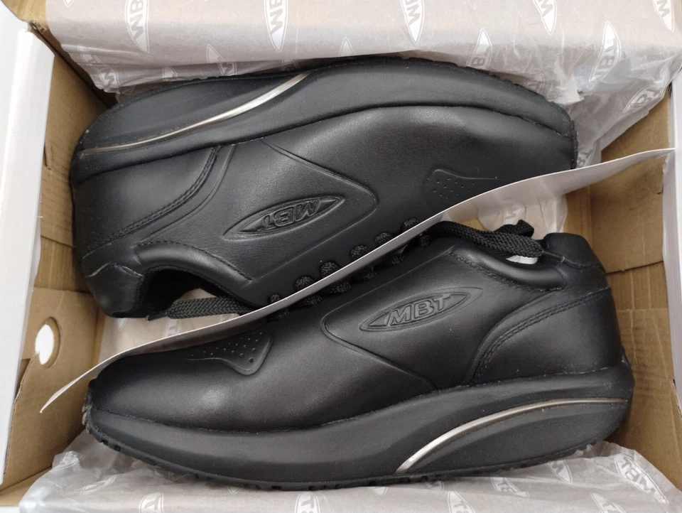 MBT MBT-1997 Mujer Zapatos de Cuero Suela de Cuña Cuero Reino Unido 6 PVP £240 Foto 2 de 4