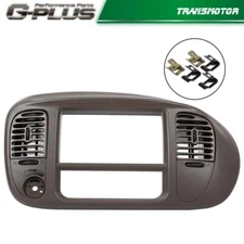Fit For 1997-2003 Ford F-150 Expedition Center Dash Radio Bezel w/ Vents Brown