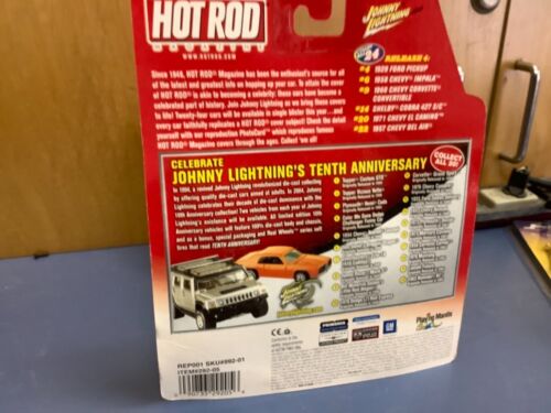 JOHNNY LIGHTNING 1957 Chevy bel air rosso PERSONALIZZATO Hot rod CHEVY 1/64 JL sciolto - Foto 4 di 4