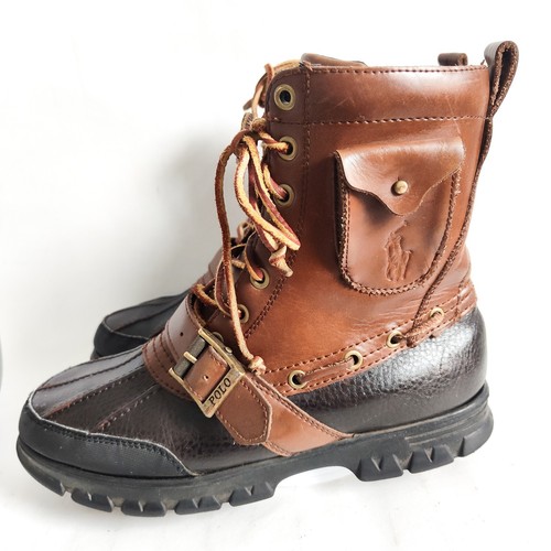Polo by Ralph Lauren Hamlin 2 Mens Size 8.5 D Vintage 90's Ankle Buckle Boots - Picture 2 of 10