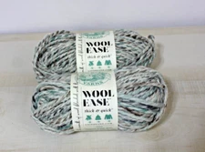 (2 Pack) Lion Brand Yarn 640-542 Wool-Ease Thick & Quick Bulky Yarn, Seaglass
