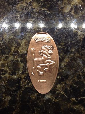 RETIRED Disneyland Park Souvenir pressed penny The lion king Simba #115