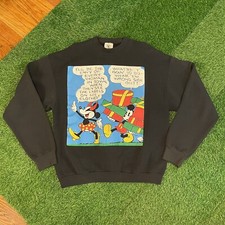 VTG 90 s Disney Christmas Sweatshirt - MICKEY MOUSE MINNIE MOUSE Adult Sz XL