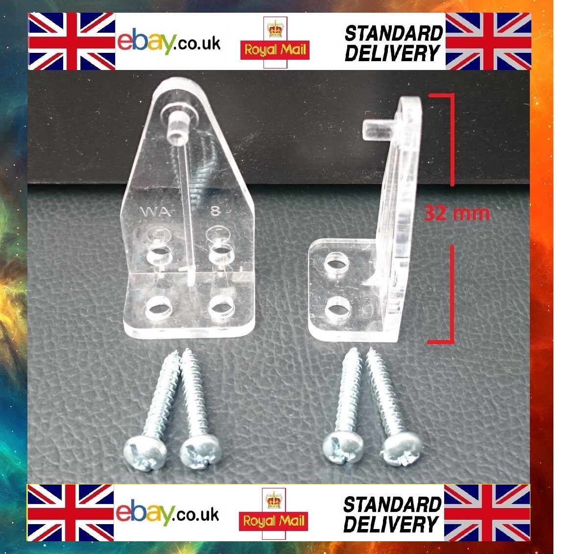 50 Pcs Blind Hold Down Brackets Excellent For 35mm And 25mm