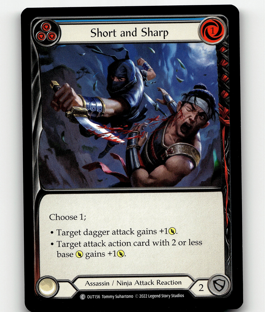 Flesh And Blood Short and Sharp (Blue) Outsiders Common