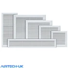 AirTech-UK Air Vent Grille White Wall Ducting Ventilation Cover Grid ABS plastic