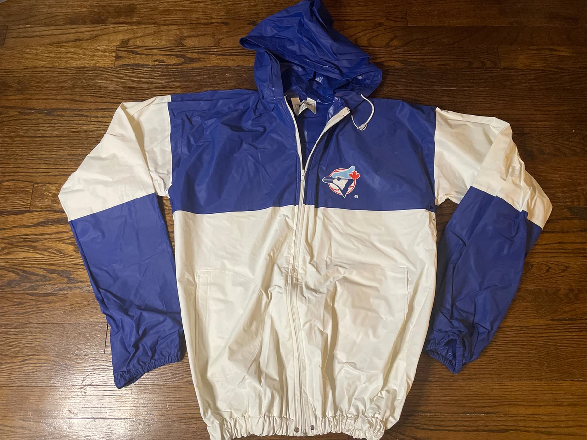 Vintage MLB Toronto Blue Jays PVC Rain Jacket Rainmate Sz XL