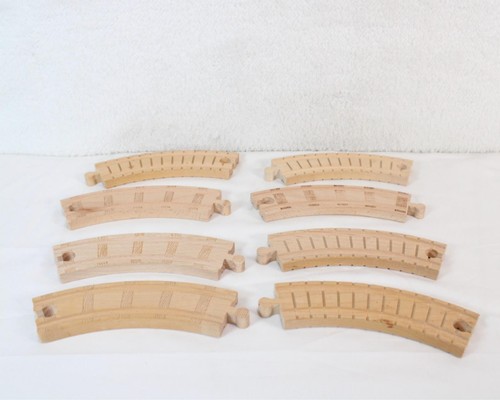 Set of 8 Genuine Original Thomas The Train Wooden Track Curve Pieces ...