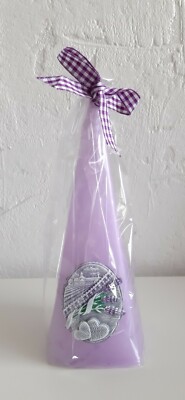 Pyramide Kerze  Lavendel Kiss Duftkerze Lila  Inkl.Geschenk Verpackung Neu OVP!