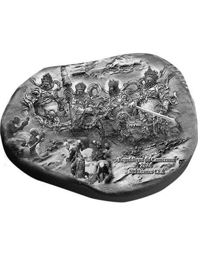 Moneda de plata SUN WUKONG REY MONO 500 francos Camerún 2024 - Imagen 2 de 4