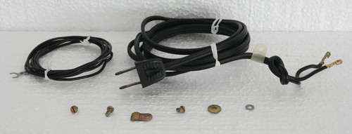 Dual 1249 Turntable Part : AC Power Cord Cable with Ground Cable