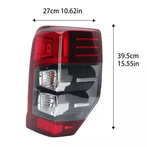 Right Rh LED Tail Lamp Light For Mitsubishi L200 Triton 2019-2022 2023 Red Clear - Picture 8 of 9