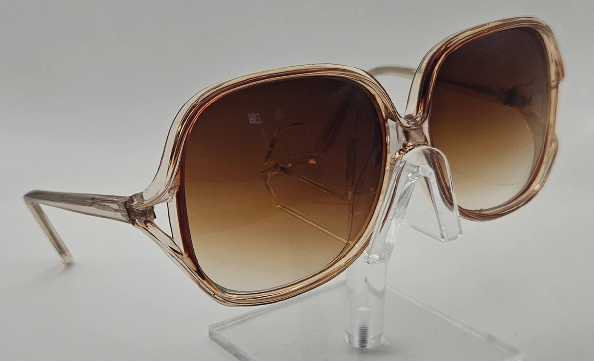 Brown Gradient Square Vintage Sunglasses for sale | eBay display picture 1