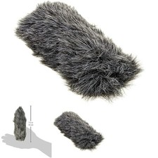 Black Artificial Fur Wind Shield For Videomic Go Video Recording