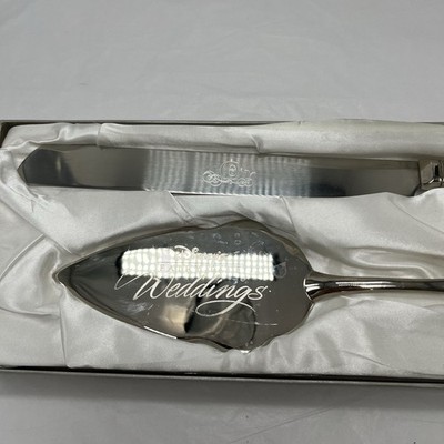 Disney's Fairy Tale Weddings Knife and Cake Server Set Souvenir