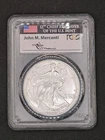 2006-W 1oz .999 Silver Eagle BURNISHED | PCGS SP70 | John Mercanti Signed