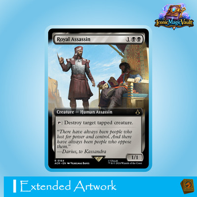 Royal Assassin V.1 | Extended Art | MTG Magic | Assassin's Creed | EN | NM | R