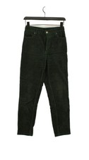 Monki Women's Jeans UK 6 Green Cotton with Elastane Straight