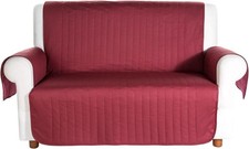 Caleffi Copridivano Bicolor Cotone Bordeaux – Design Elegante per Divano