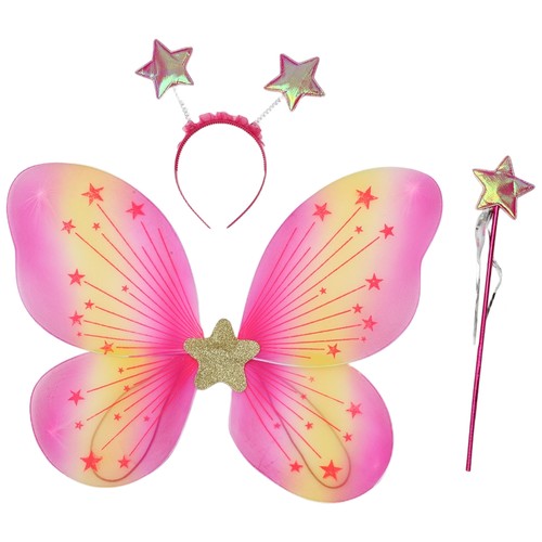 Fascia Elastica Fata Bambini Adulti Festa Ali Farfalla Fascia Stella - Foto 28 di 35
