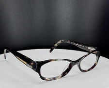 VTG DKNY DY4535 3016 Brown Tortoise Semi Cat Eye Eyeglasses FRAMES ONLY