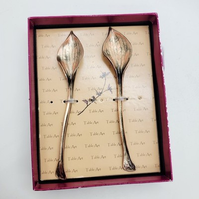 Table Art Four Seasons Hosta Spoons - SP 04 SP - Set of 2 - In Original Box