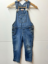 LEI Girls Size M Gemini Overalls Bib Stretch Blue Denim Straight Leg Medium Wash