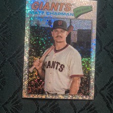 Topps Heritage Sparkle Parallel Matt Chapman San Francisco Giants #114