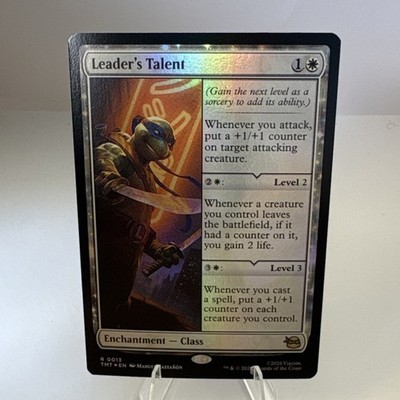 Leader's Talent Foil Enchantment Class 0013 TMNT Leonardo White