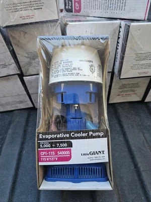 NEW LITTLE GIANT EVAPORATIVE COOLER PUMP CP1-115 CFM 5000-7500 #540005