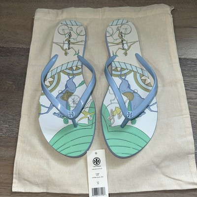 TORY BURCH CHELSEA FLIP FLOP IN Acrobat Blue US SIZE 11 Brand New W Dust Bag