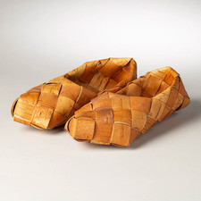 19TH CENTURY BIRCH BARK MOCCASINS