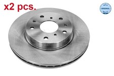 X2 PCS FRONT BRAKE DISC ROTOS X2 PCS SET 33-15 521 0016 MEYLE I