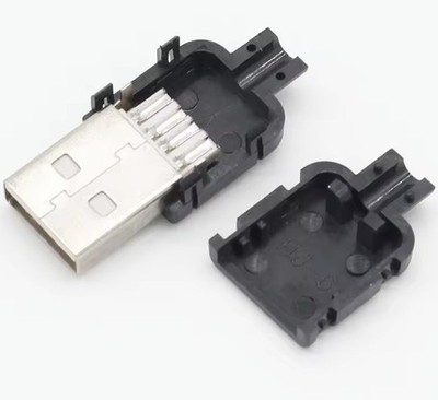 USB Stecker 2.0 Typ A zum Löten 4-Polig Buchse Adapter Stecker