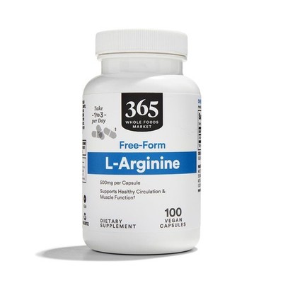365 by Whole Foods Market, L Arginine 500Mg 100 Veggie Caps 9/2027