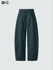 UNIQLO : C Cotton Barrel Ankle Pants - Dark Green XL
