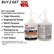 1X 3M Scotch-Weld CA40H Instant Adhesive 28.3g Industrial Bond Super Glue