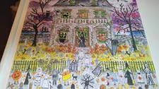 500 PC LG FORMAT GALISON PUZZLE--HAUNTED HOUSE--COMPLETE
