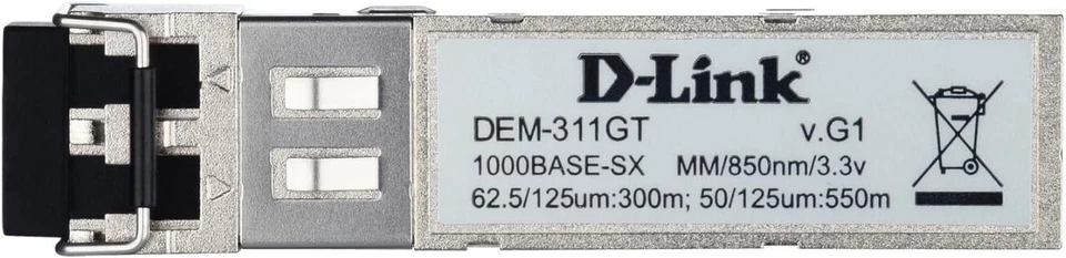 DEM-311GT Transceiver in Fibra Ottica per Switch, Modulo SFP, 1000 Base, SX Port - Immagine 3 di 4