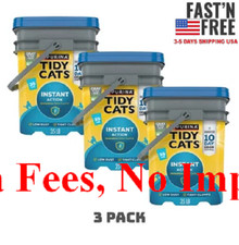 3 Box Purina Tidy Cats Instant Clumping Cat Litter, Low Dust, Odor Control, 35lb