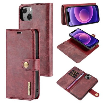 Für iPhone 13 mini DG.MING Crazy Horse Texture Flip Magnetische Ledertasche