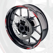 Red 17'' Rim Wheel Sticker Decal Strip Tape P05B For Honda CB650F