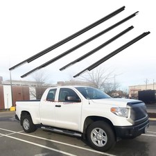 Weatherstrip Window Molding Trim Compatible with 2007-2020 Tundra Double Cab