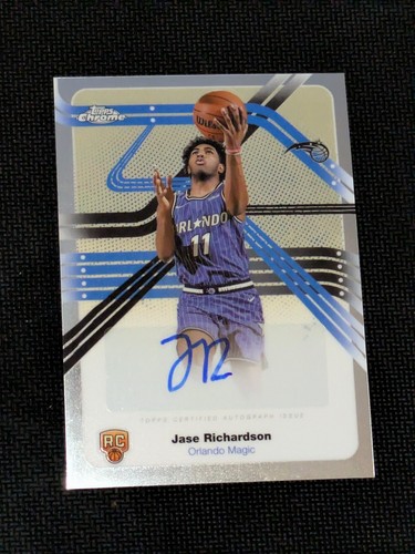2025 Topps Chrome Jase Richardson Next Stop Signatures (RAW)