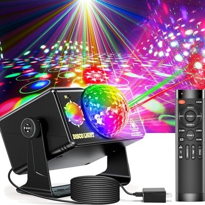 Party Lights, DJ Disco Light Disco Ball Light Sound Activated Strobe Stage Li...